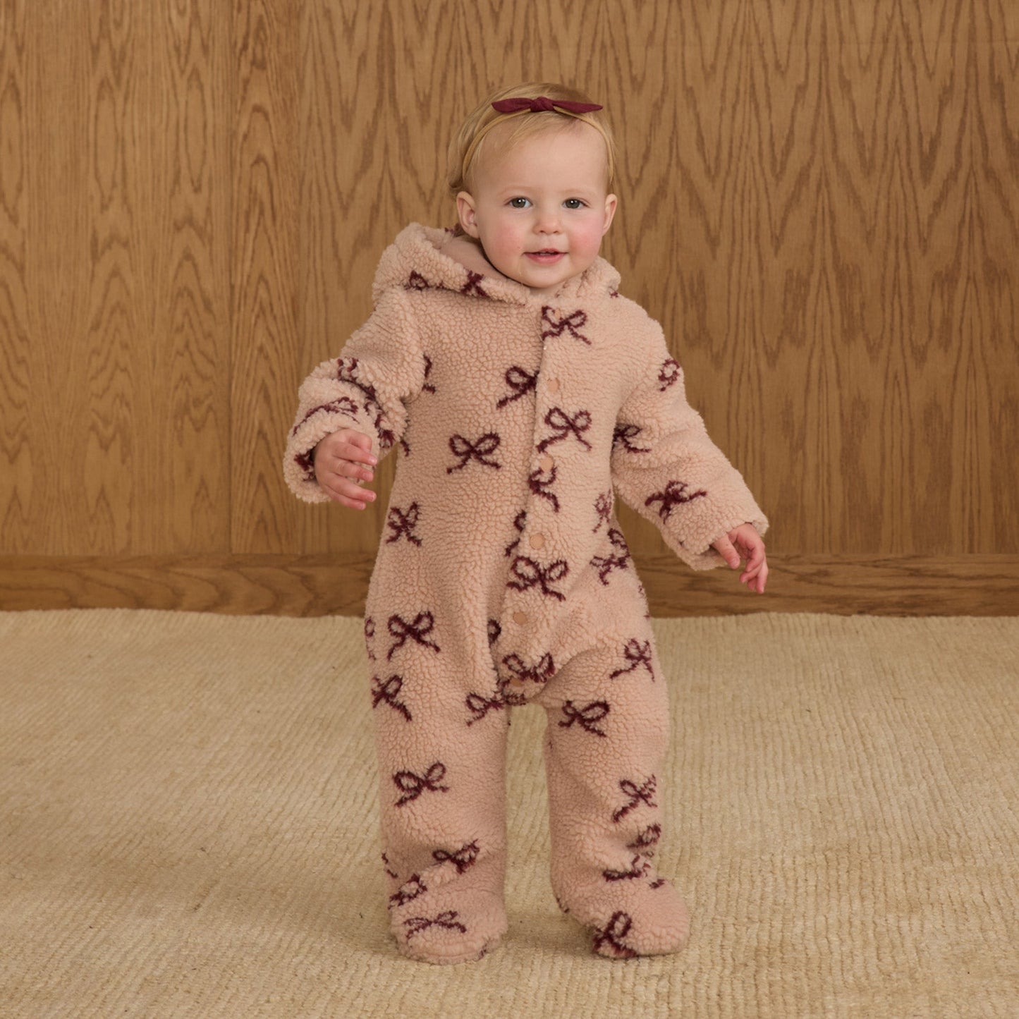 Bows Fleece Jumpsuit - Rylee + Cru