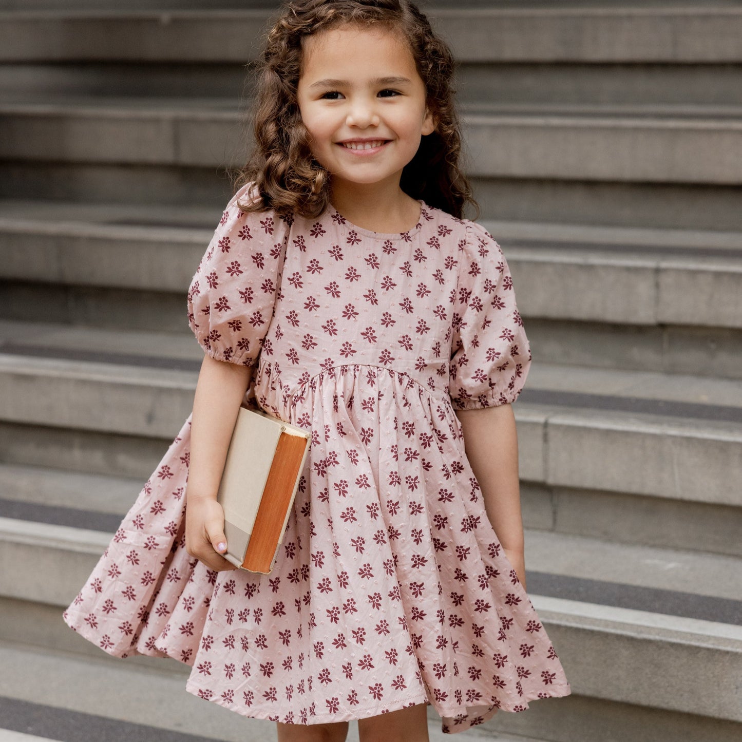 Blush Fleur Rose Dress - Rylee + Cru