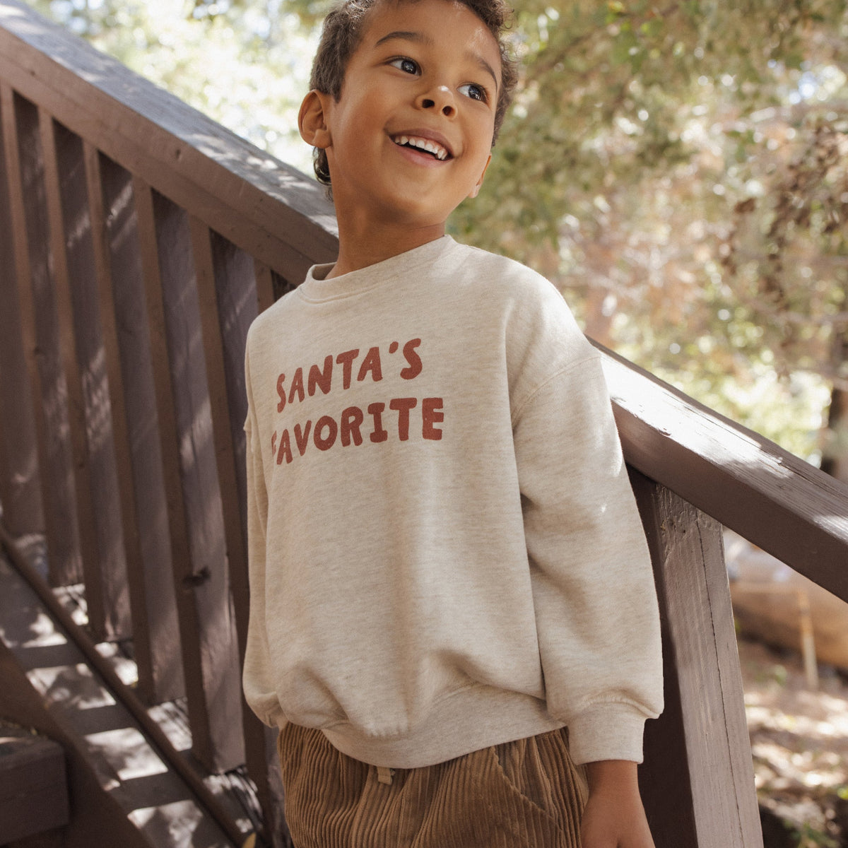 Santa's Favorite Relaxed Sweatshirt - Rylee + Cru