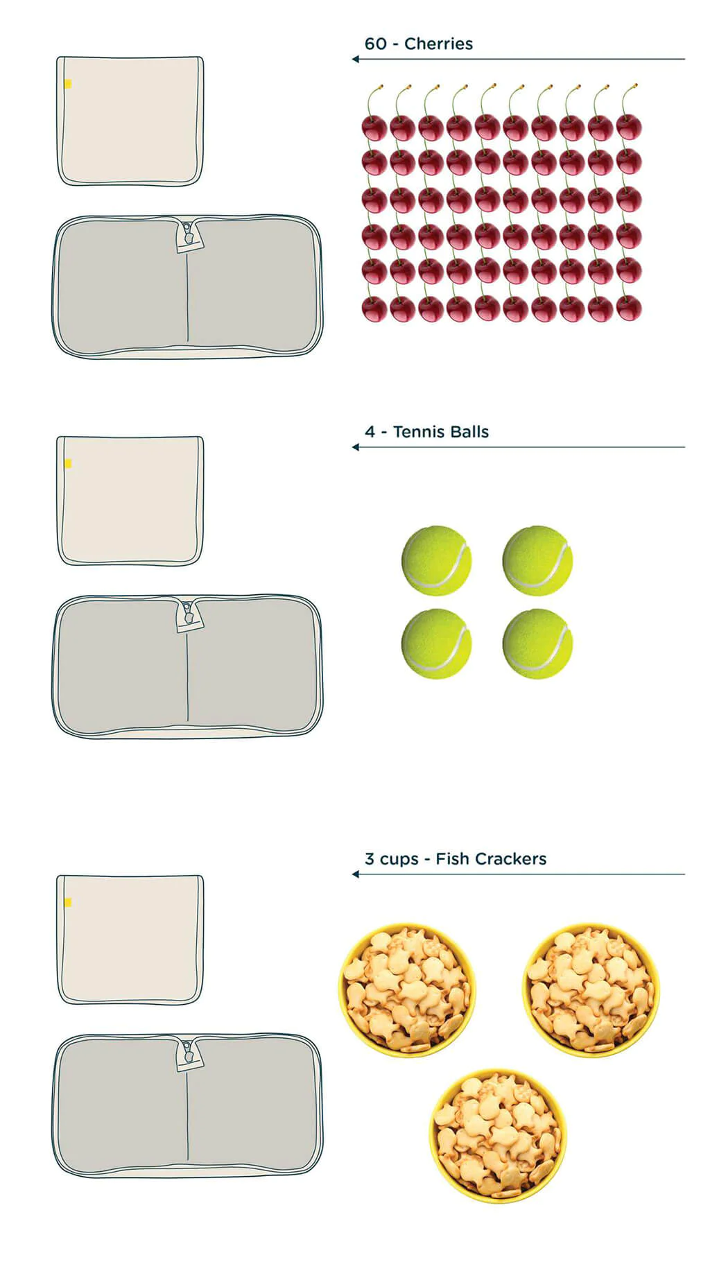 Orange Snack Zip Snack Mat - Fluf