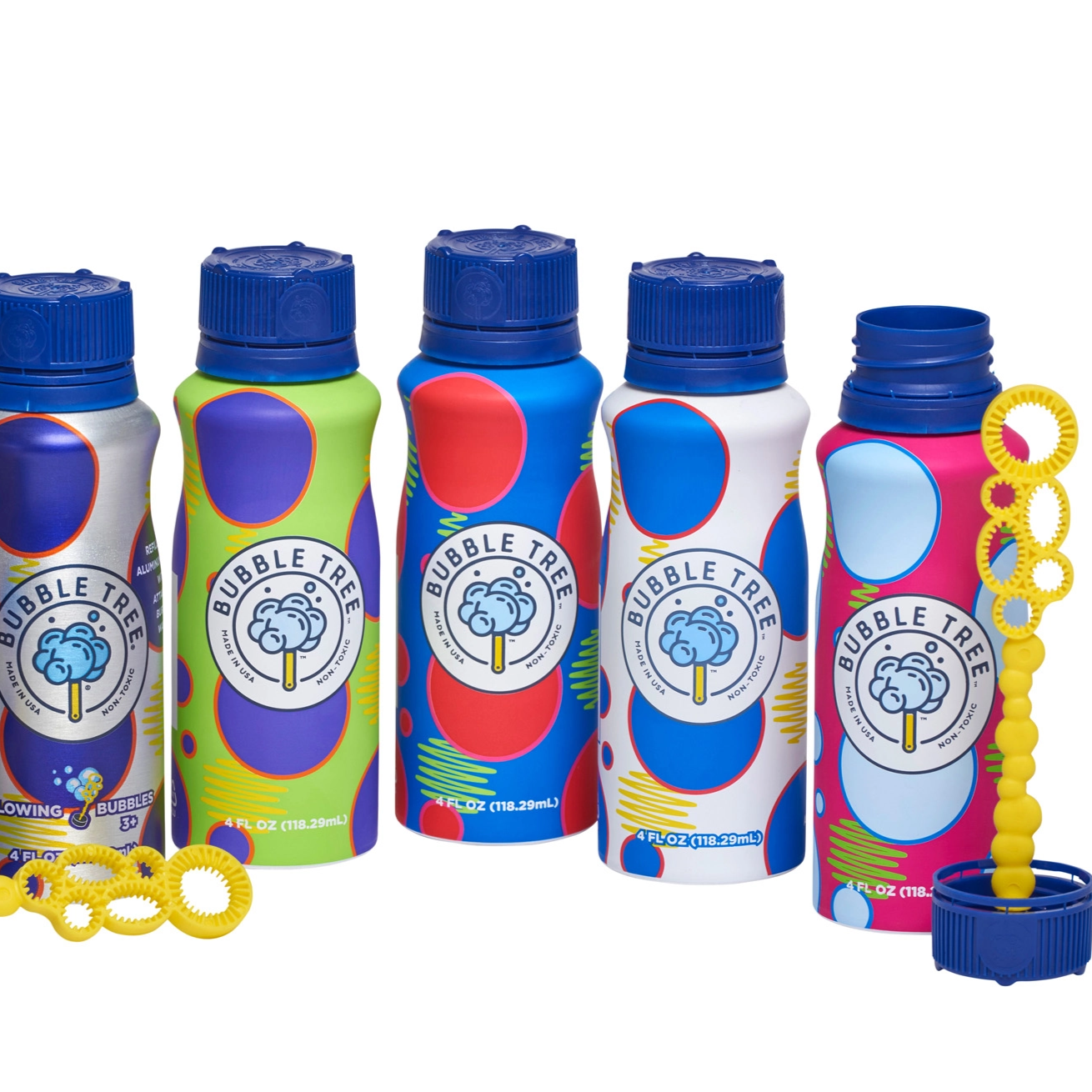 4oz Aluminum Bottle Bubbles - Bubble Tree