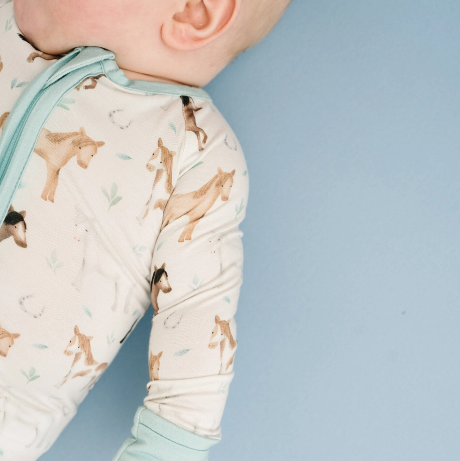 Prairie Gallop Convertible Footie - Kiki + Lulu