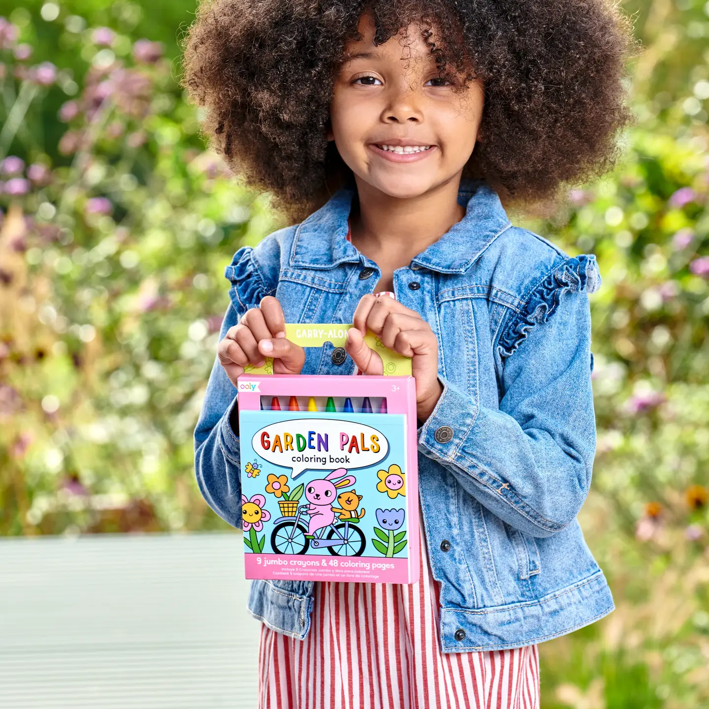 Garden Pals Carry Along Crayon & Coloring Book - OOLY