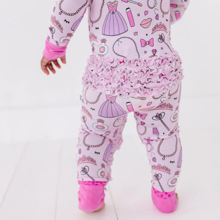 Sleeping Cutie Ruffle Convertible Footie - Kiki + Lulu