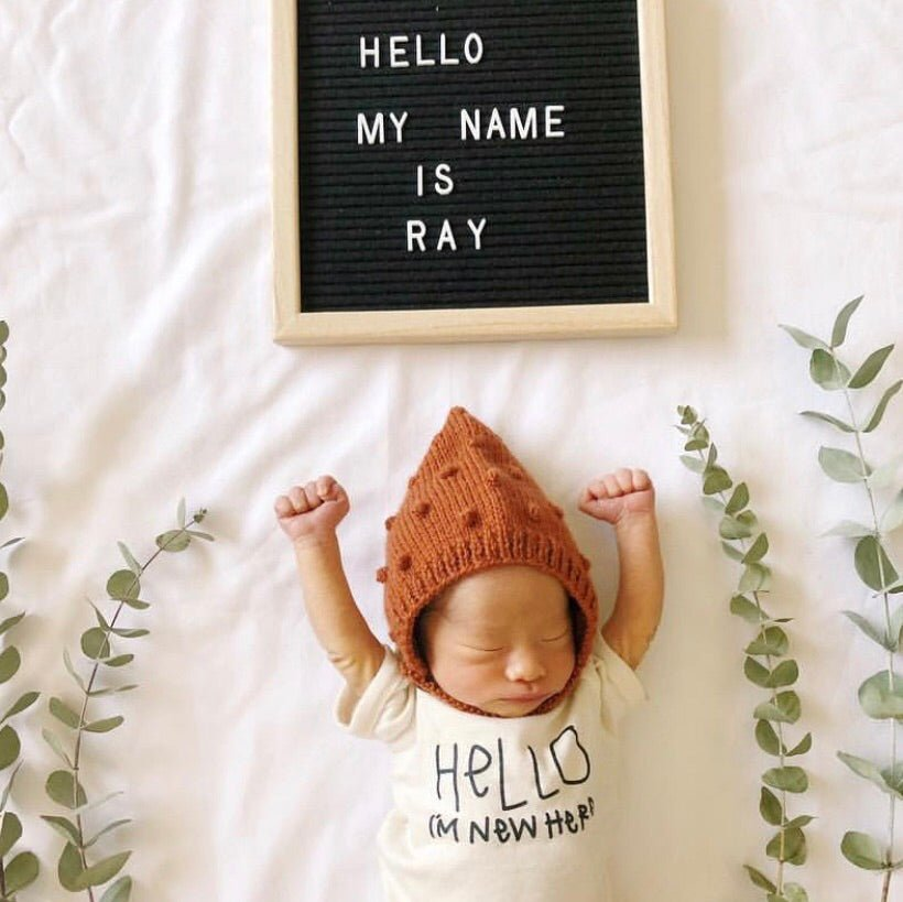 Hello I'm New Here Bodysuit - Tenth & Pine