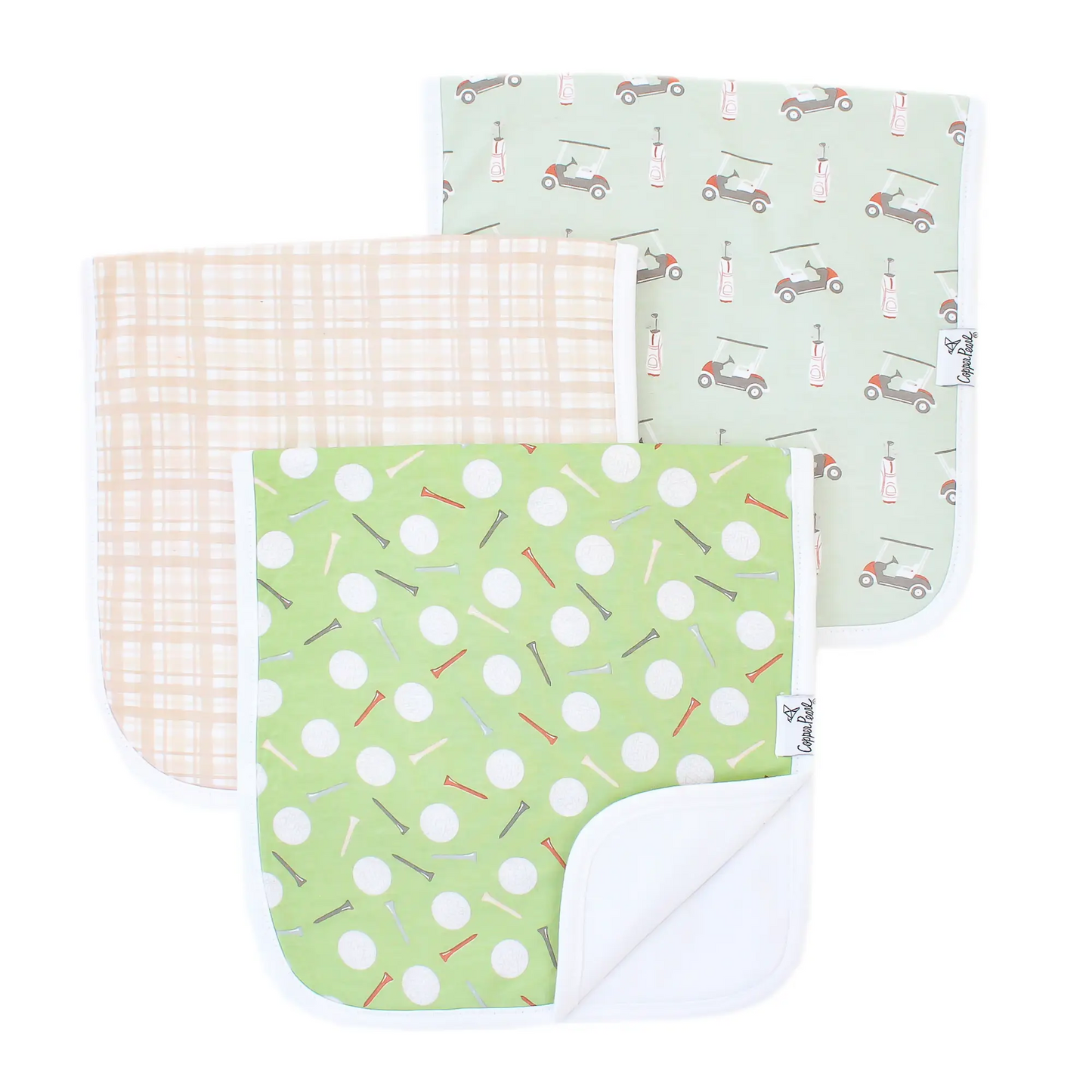 Bogey Burp Cloths - Copper Pearl