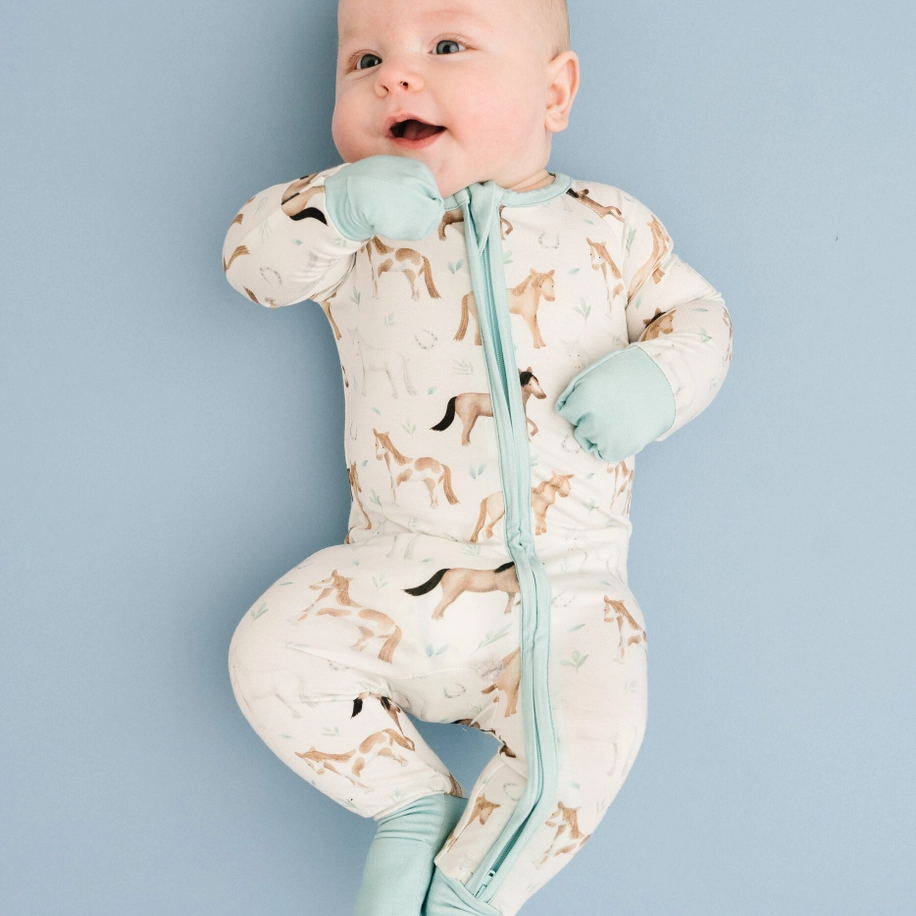 Prairie Gallop Convertible Footie - Kiki + Lulu