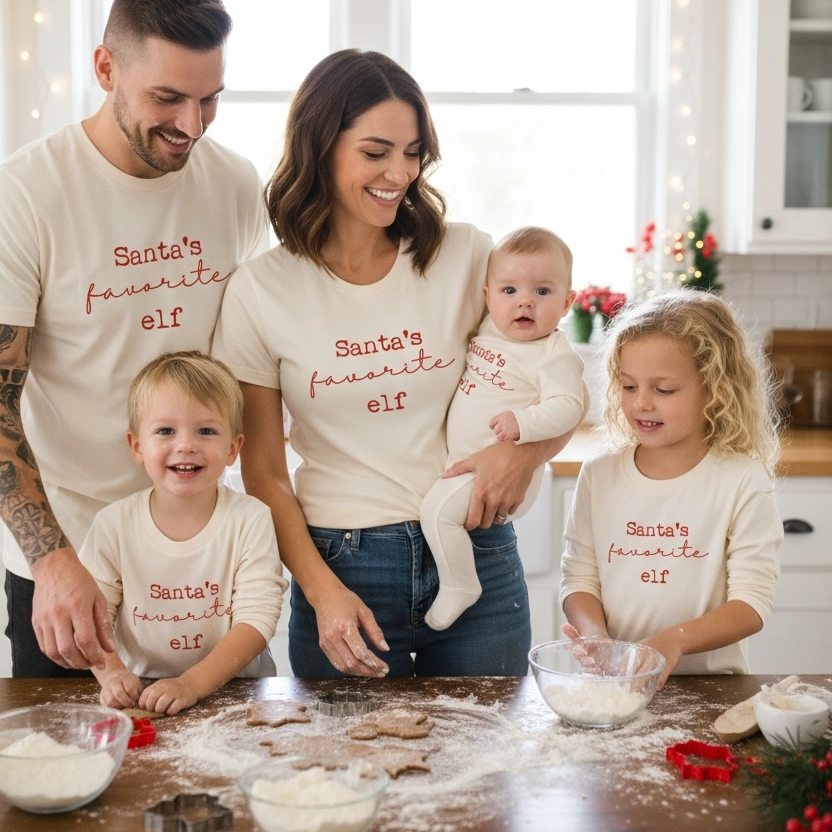 Santa's Favorite Elf Long Sleeve Bodysuit - Tenth & Pine