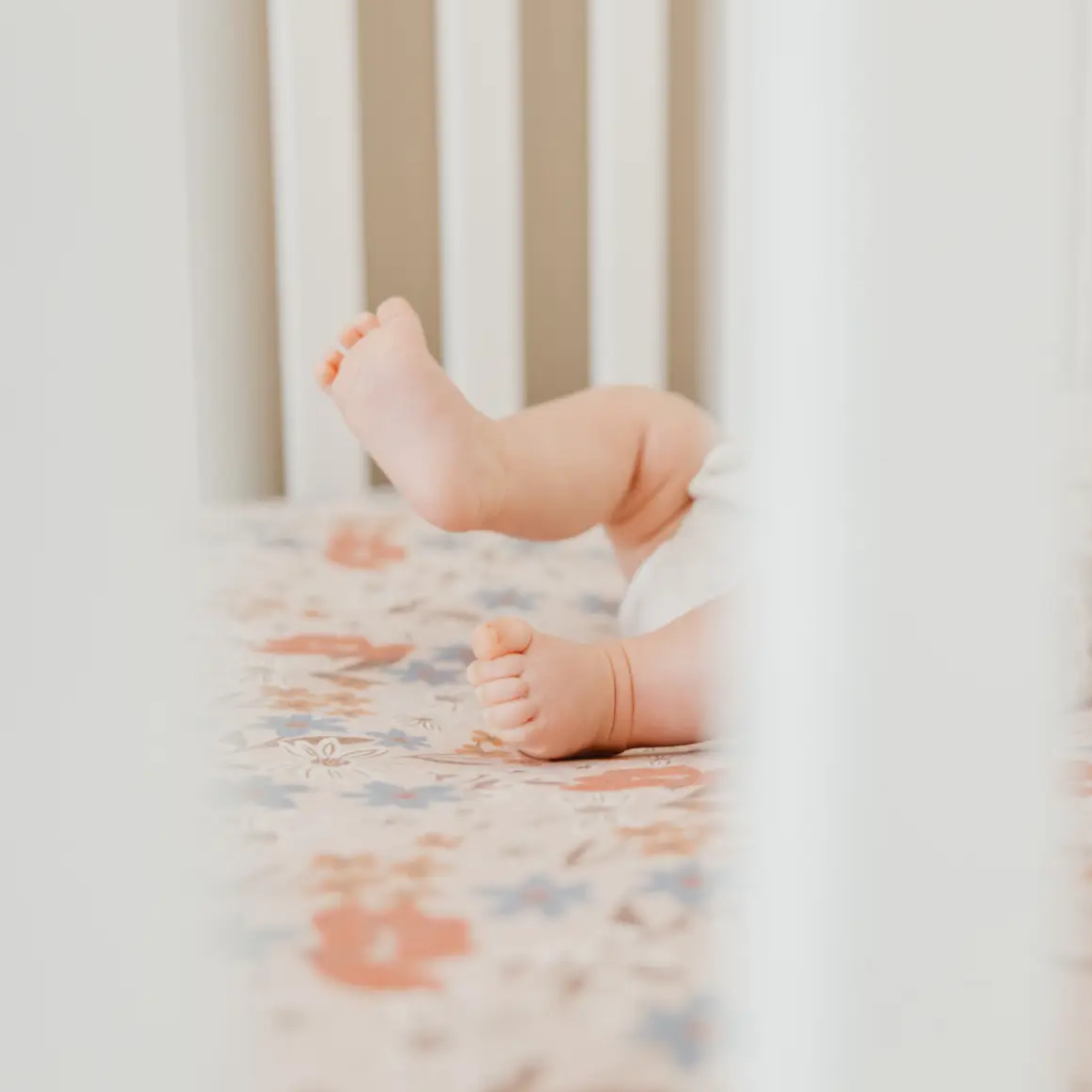 Eden Fitted Crib Sheet - Copper Pearl