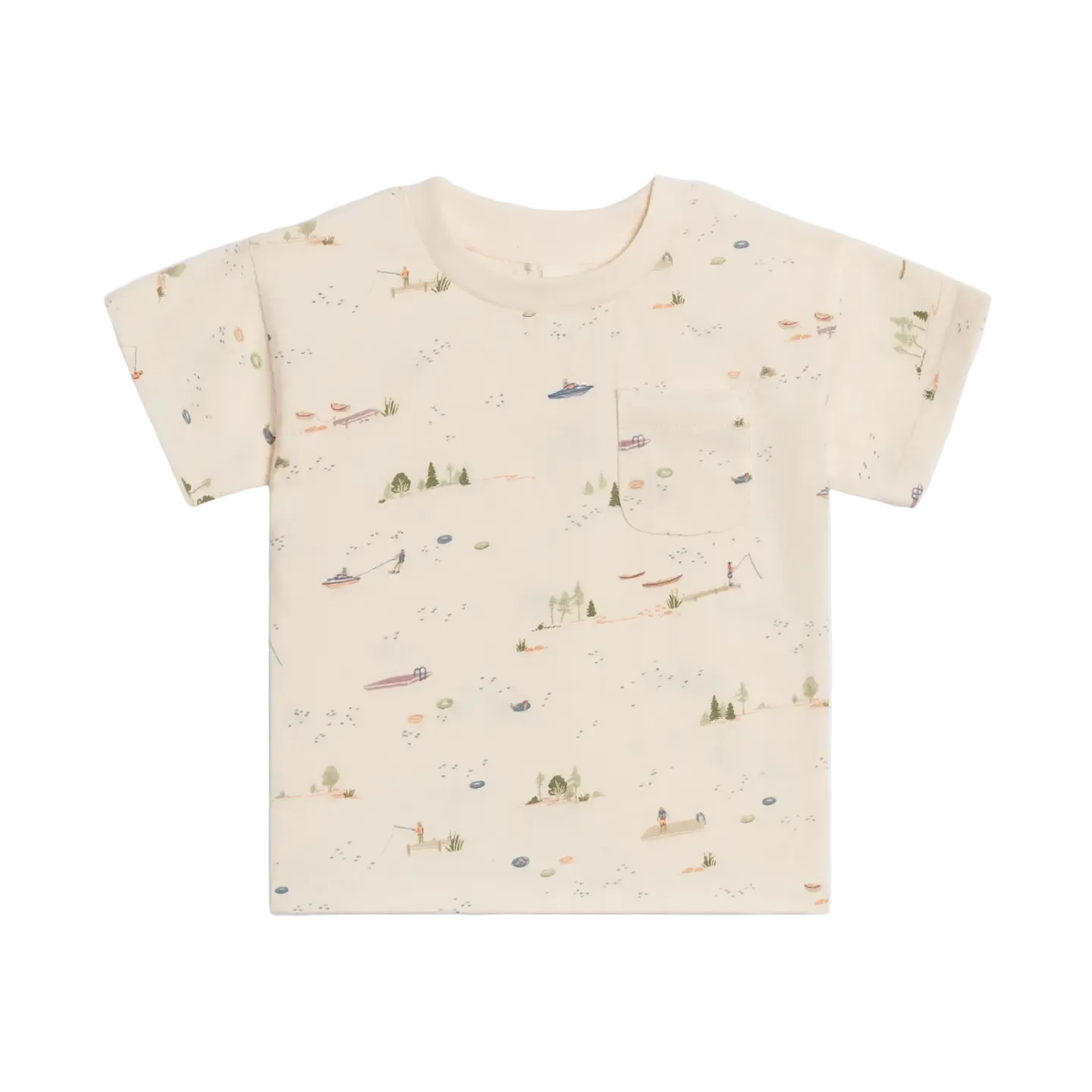 Lake Hollis Drop Shoulder Tee - Colored Organics