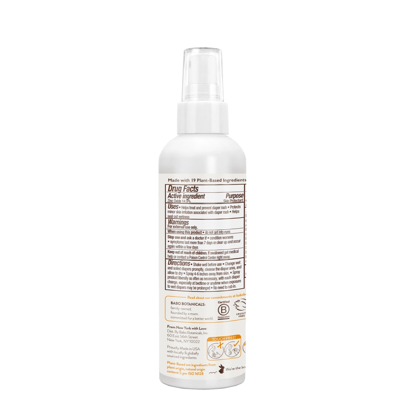 Sensitive Diaper Rash Spray - Babo Botanicals