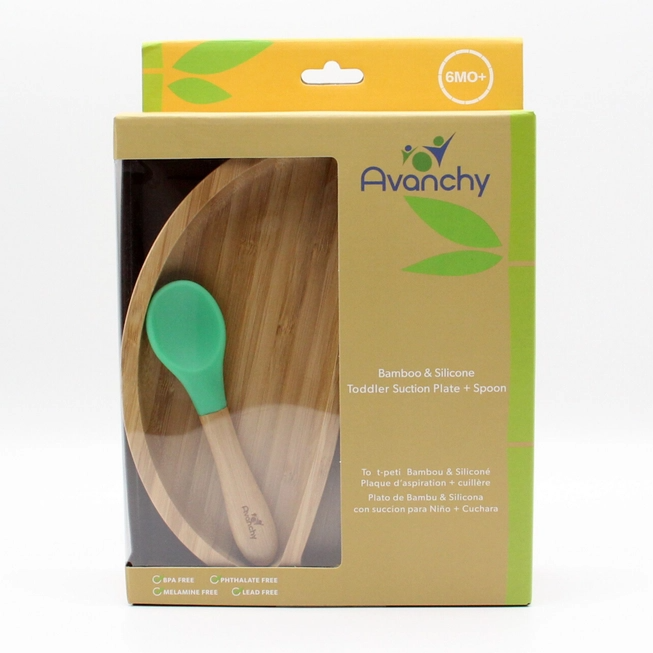 Bamboo Suction Toddler Plate - Avanchy