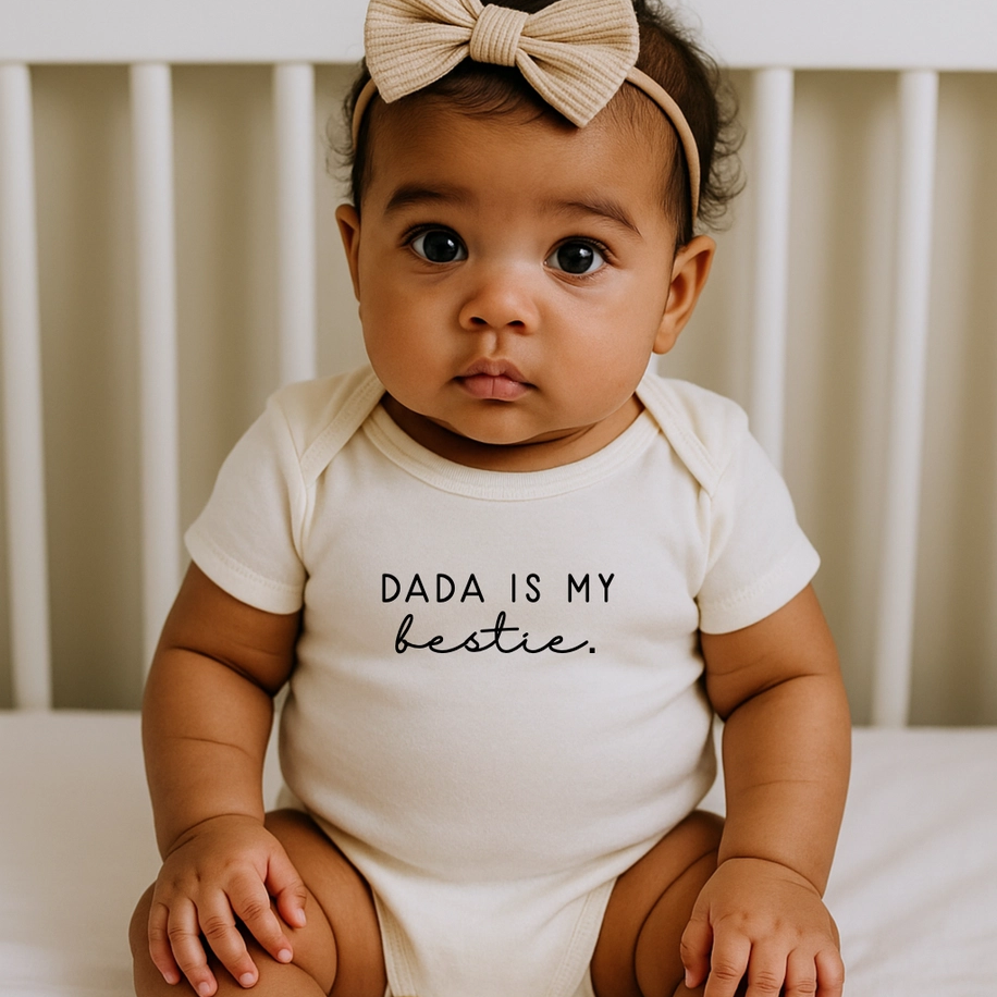 Dada is my Bestie Short Sleeve Bodysuit - Tenth & Pine