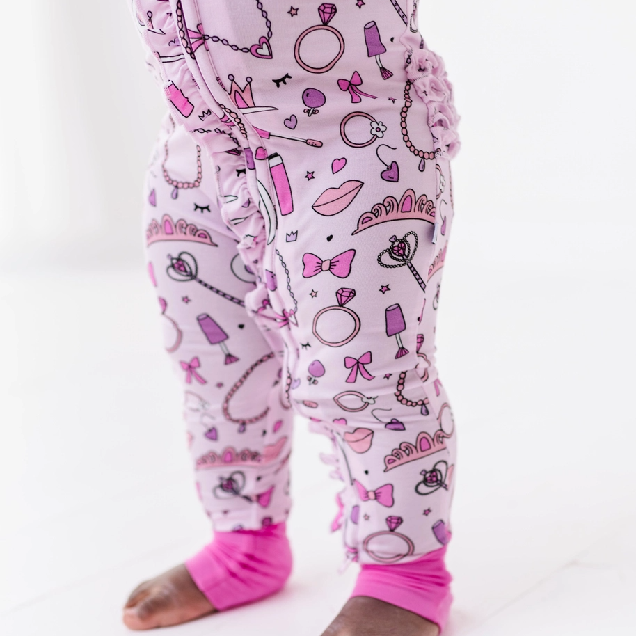 Sleeping Cutie Ruffle Convertible Footie - Kiki + Lulu