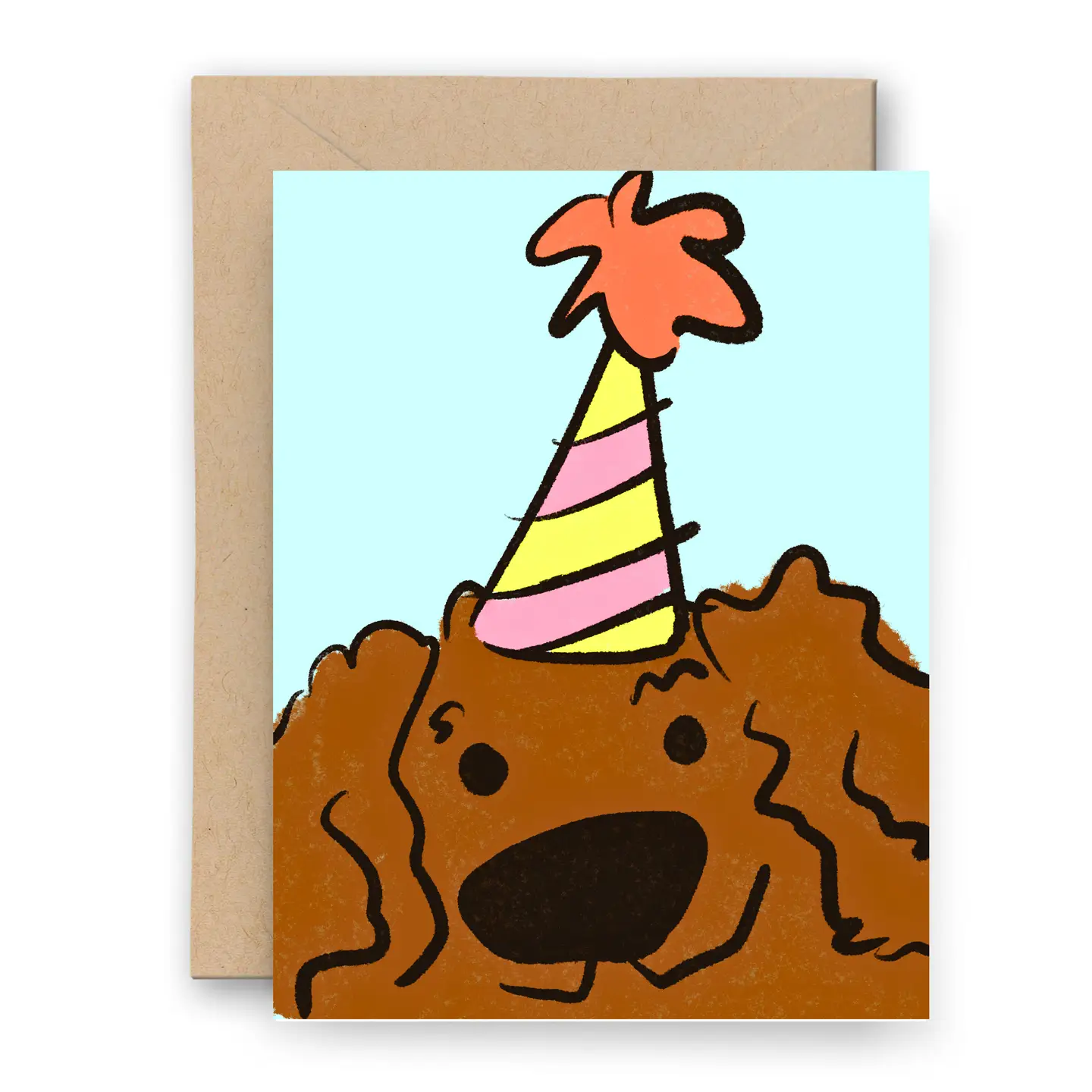 Fluffy Dog Celebration Card - Little Tomato