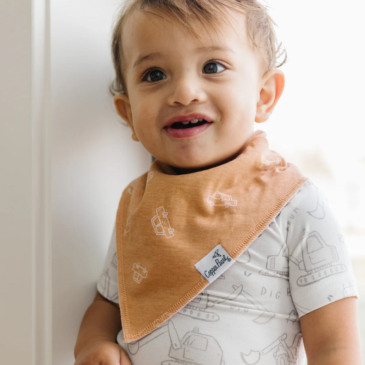 Gemma Bandana Bib Set (4 pack) - Copper Pearl