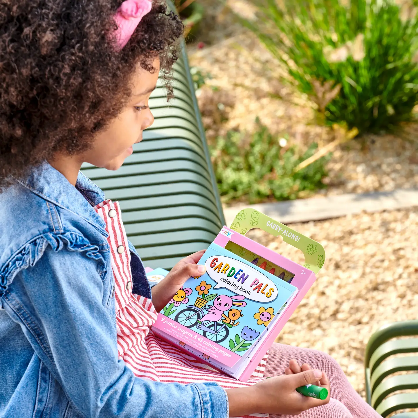 Garden Pals Carry Along Crayon & Coloring Book - OOLY