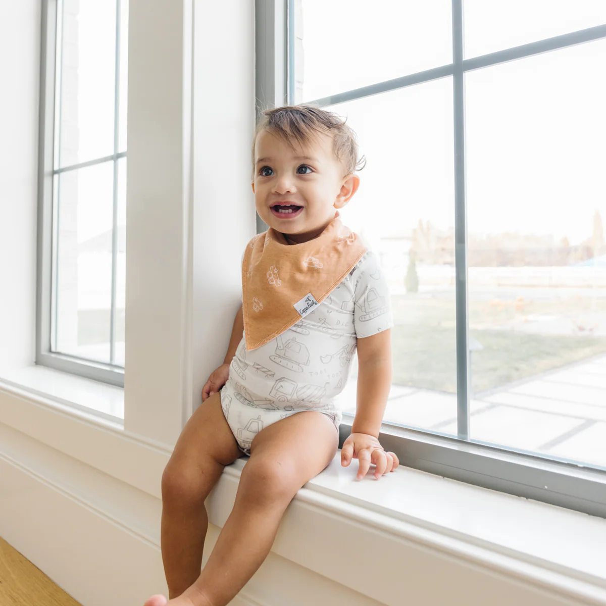 Gemma Bandana Bib Set (4 pack) - Copper Pearl