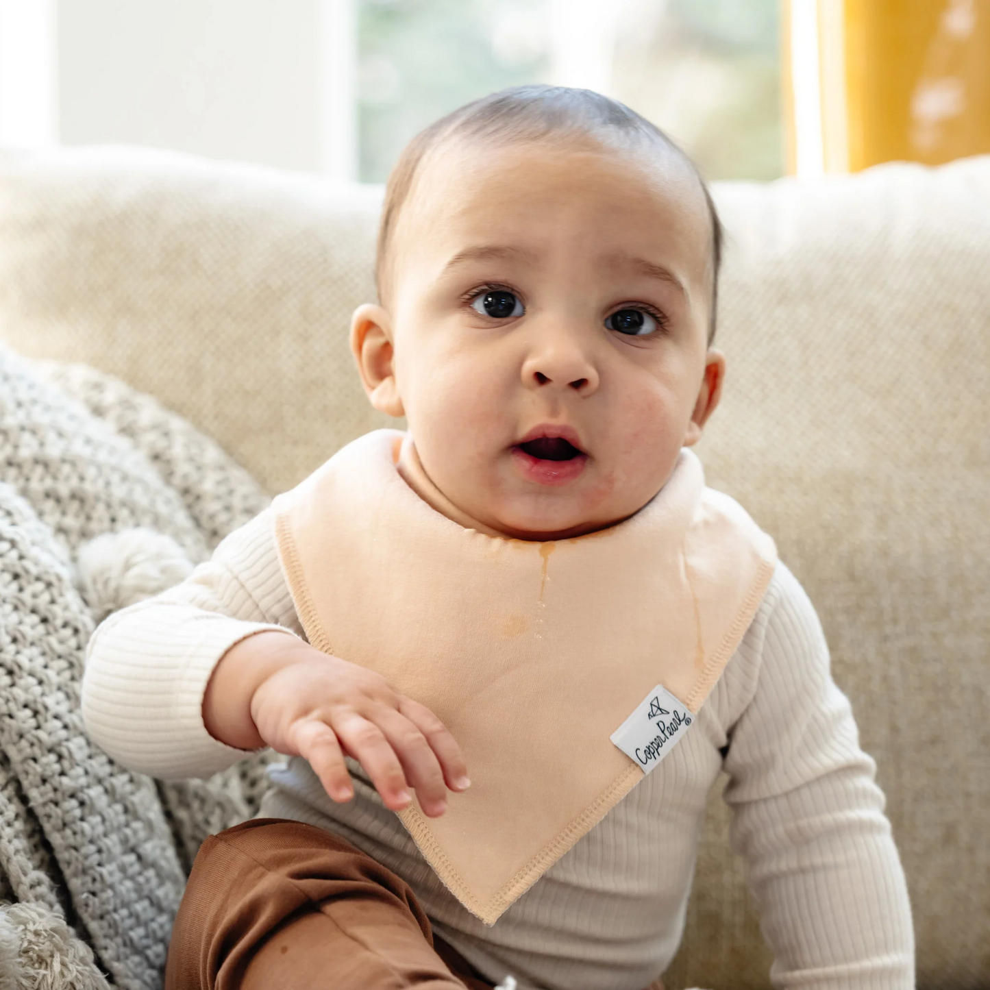Ryder Bandana Bib Set (4 pack) - Copper Pearl