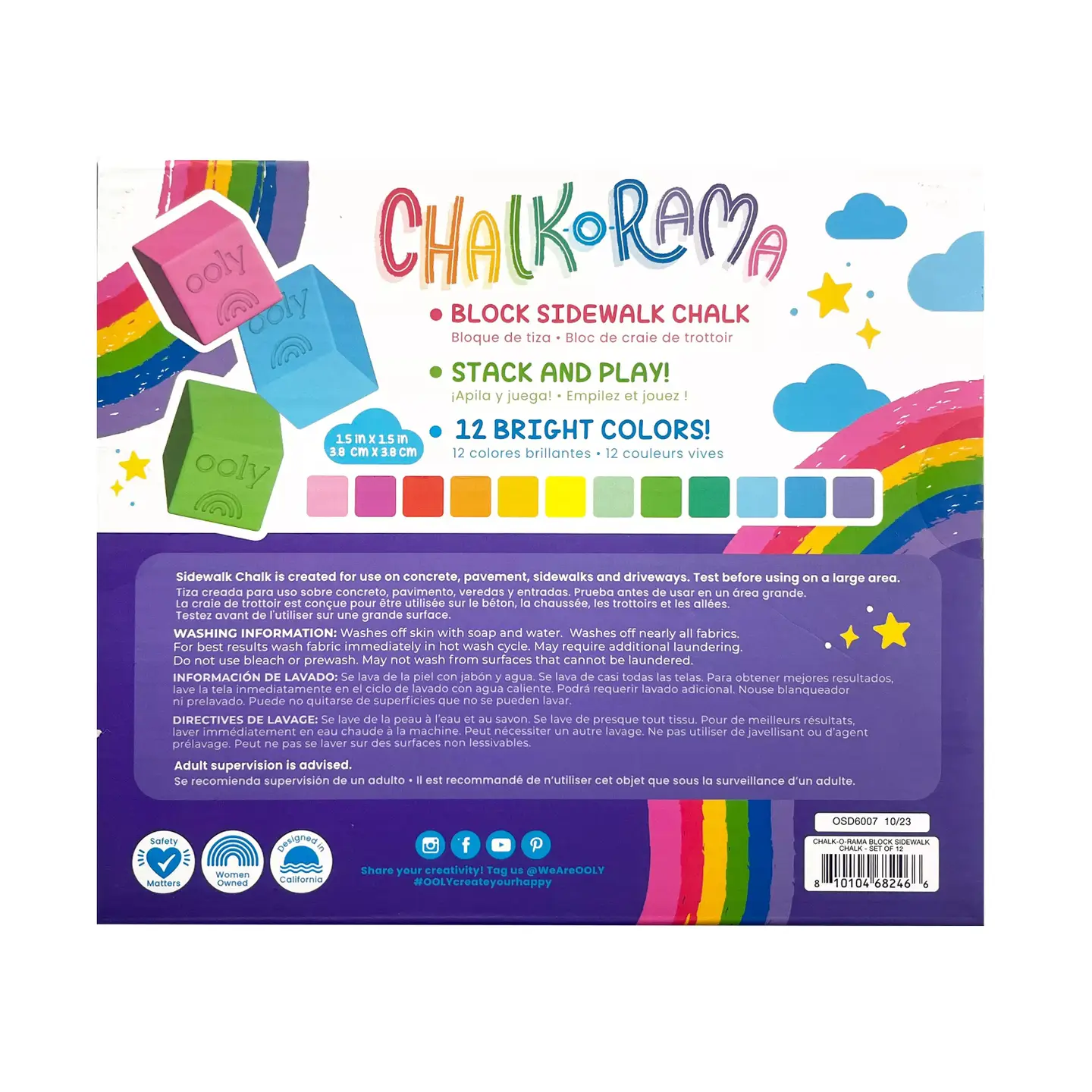 Chalk-O-Rama Sidewalk Chalk - OOLY