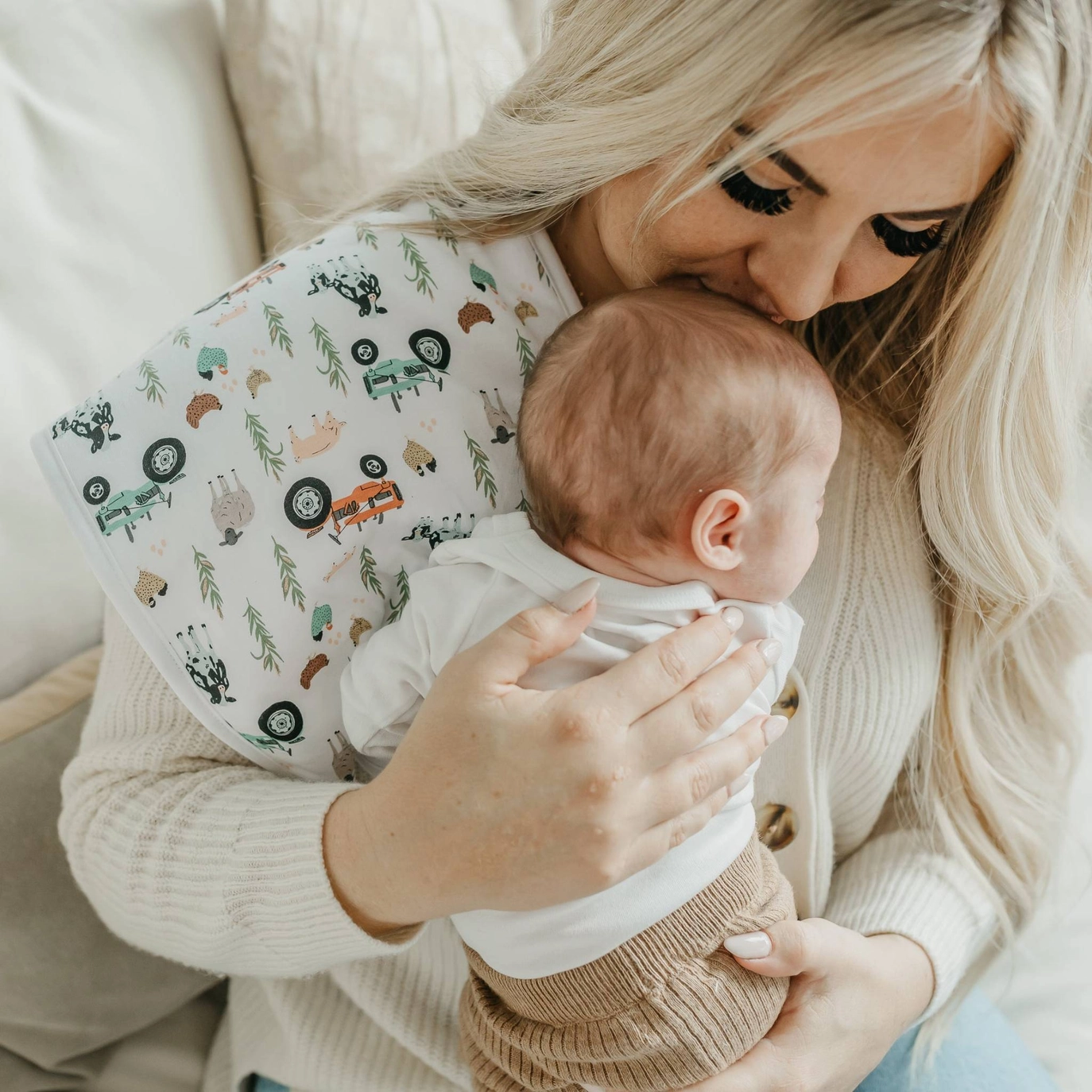 Jo Burp Cloths - Copper Pearl