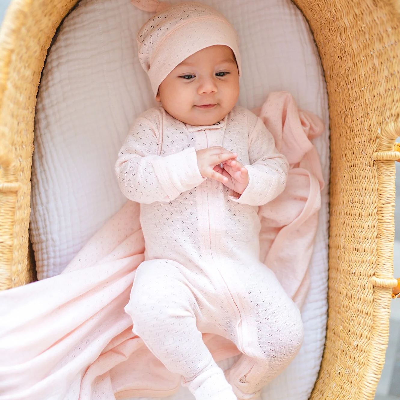 Cotton Candy Pointelle Sleeper - L'ovedbaby