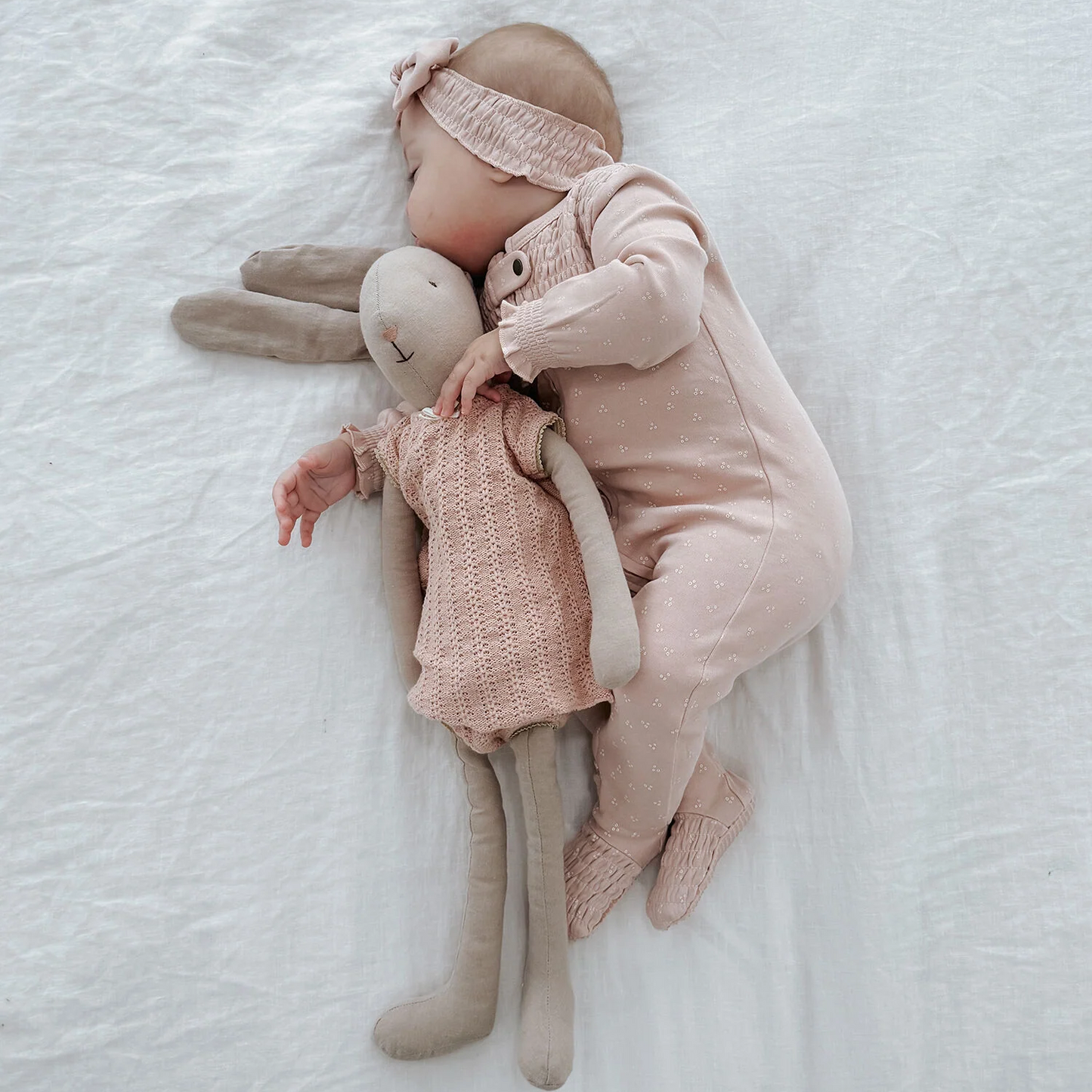 Rosewater Dots Smocked Footie - L'ovedbaby