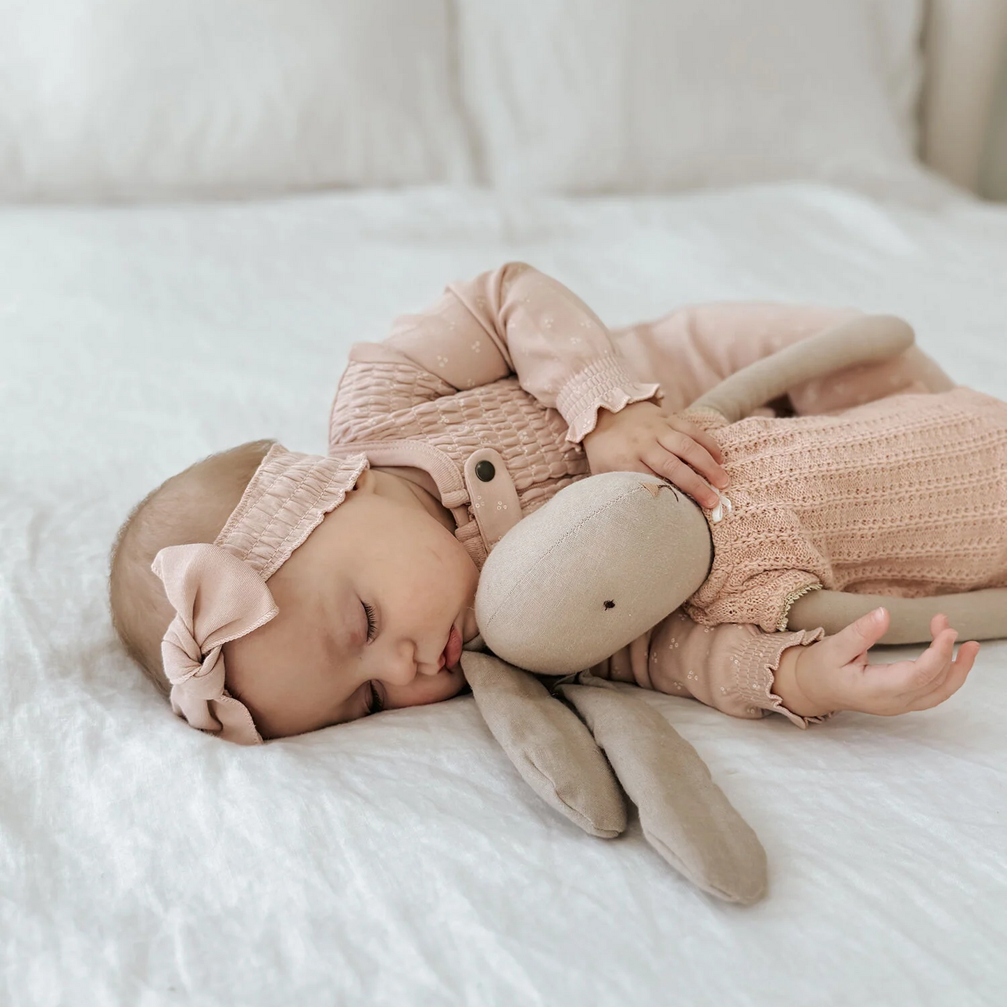 Rosewater Dots Smocked Footie - L'ovedbaby