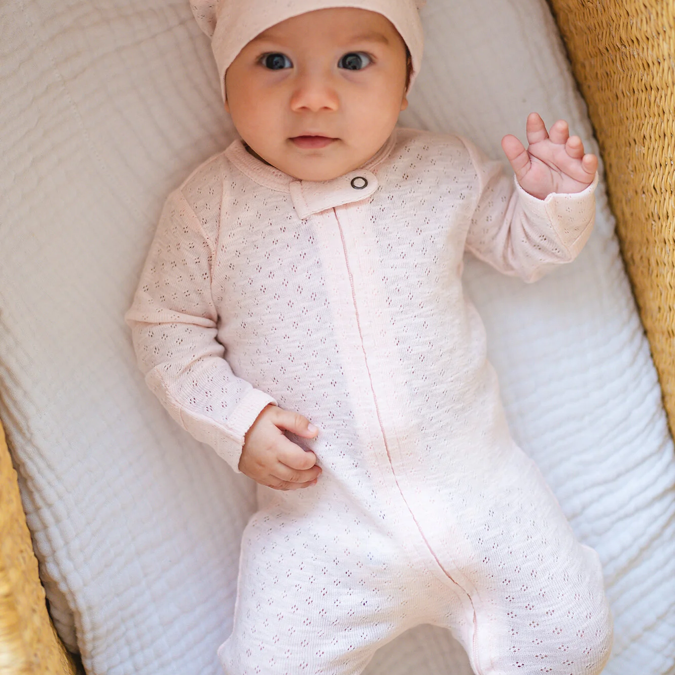 Cotton Candy Pointelle Sleeper - L'ovedbaby