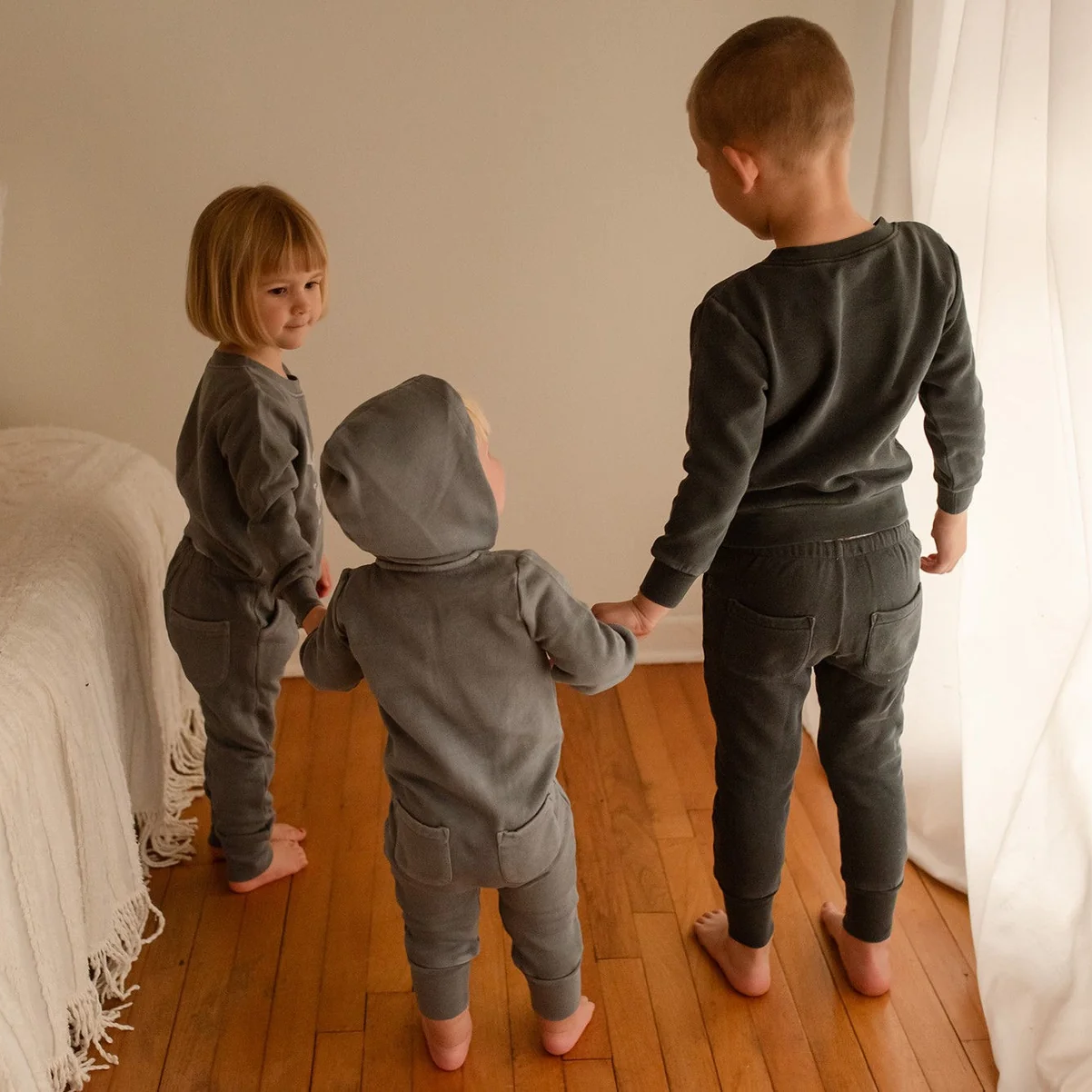 Moonstone Cozy Zip Romper - L'ovedbaby