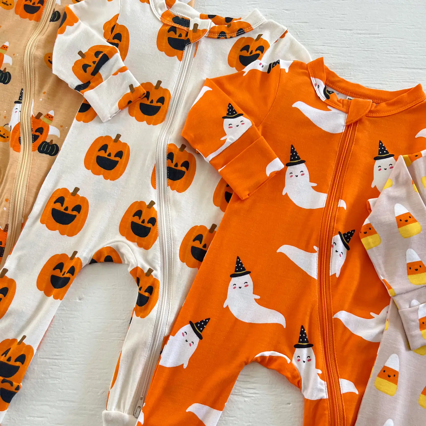 Jack O'Lantern Convertible Romper - Spearmint
