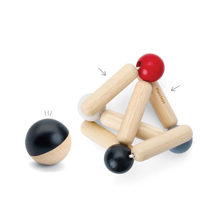 High Contrast Triangle Clutching Toy - Plan Toys