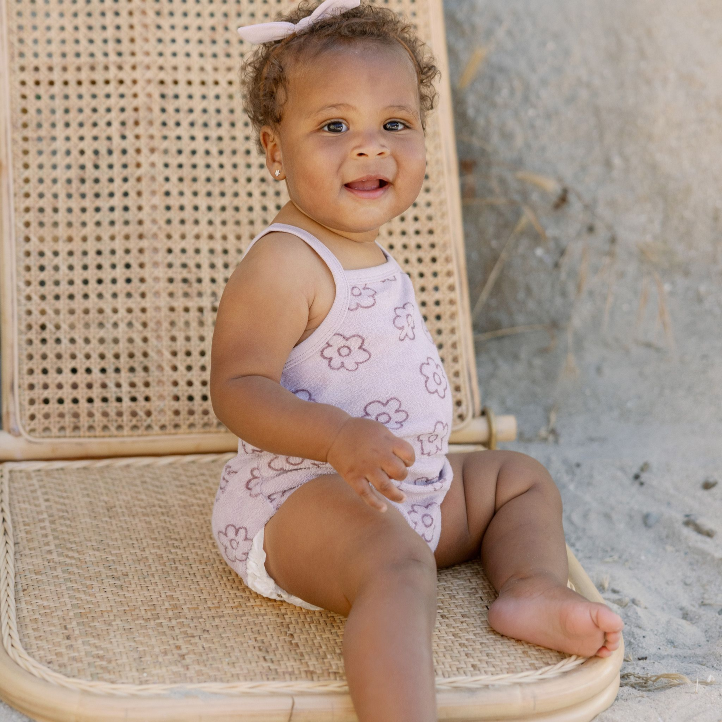 Daisy Terry Cinch Romper - Quincy Mae