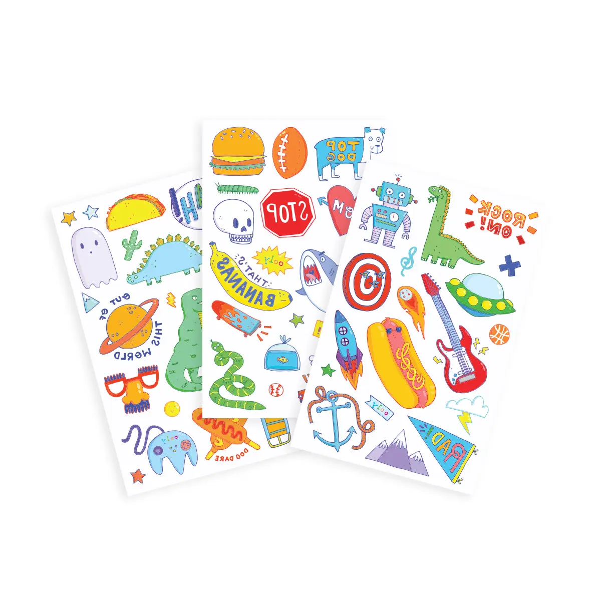 Awesome Doodles Temporary Tattoos - OOLY