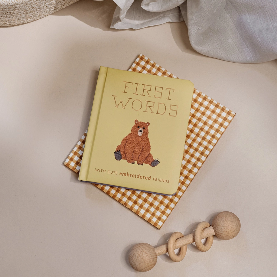 First Words with Cute Embroidered Friends - Libby Moore
