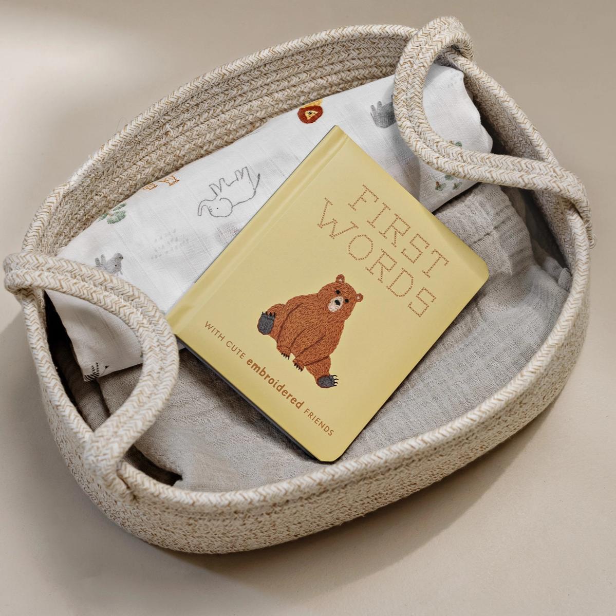 First Words with Cute Embroidered Friends - Libby Moore