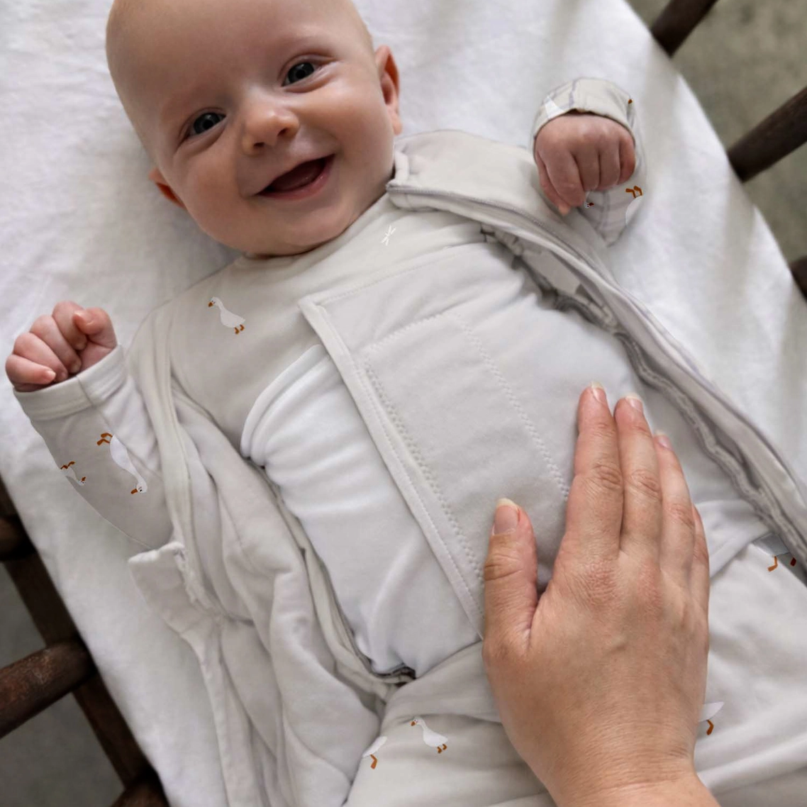 Goose Long Sleeve Swaddle Sleep Sack - Gunamuna