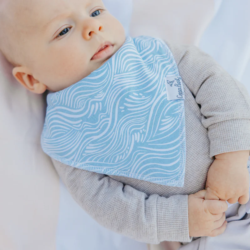 Cove Bandana Bibs - Copper Pearl