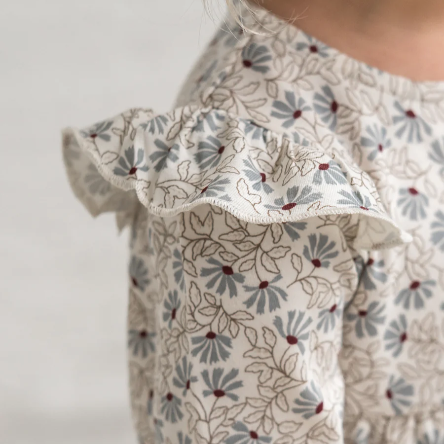 Pamela Floral Mika Ruffle Dress - Colored Organics