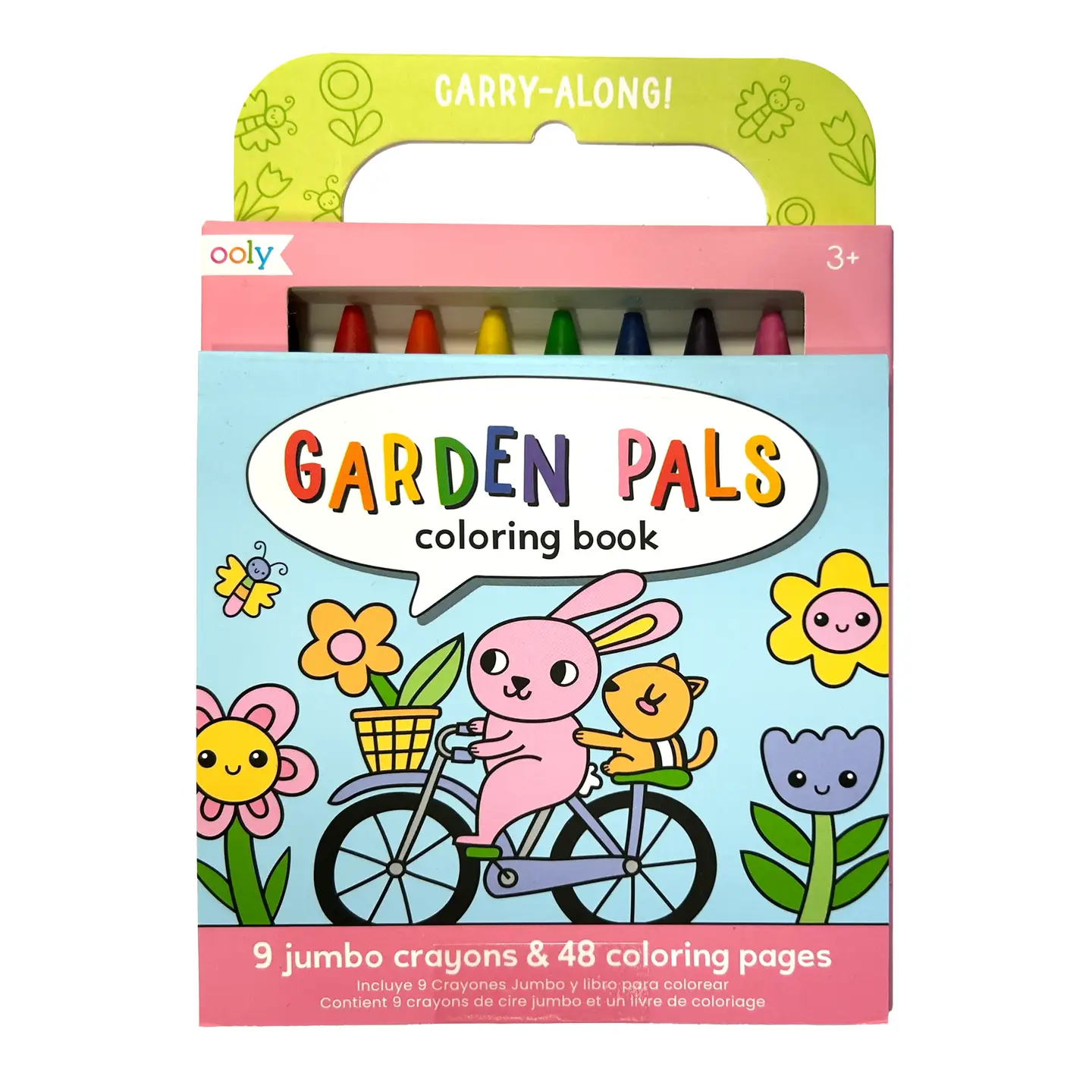 Garden Pals Carry Along Crayon & Coloring Book - OOLY