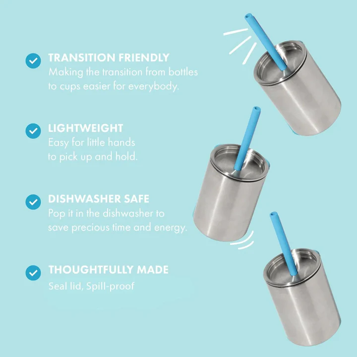 8oz Stainless Steel Insulated Kids Cup - Avanchy
