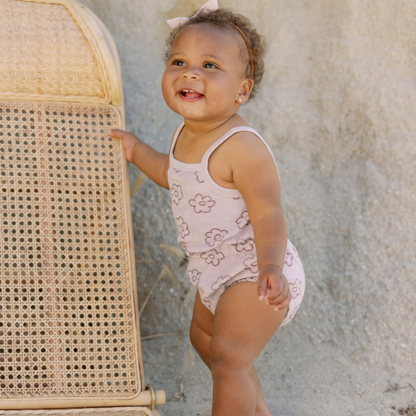Daisy Terry Cinch Romper - Quincy Mae