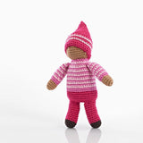 Rose Pixie Rattle Doll - Pebble