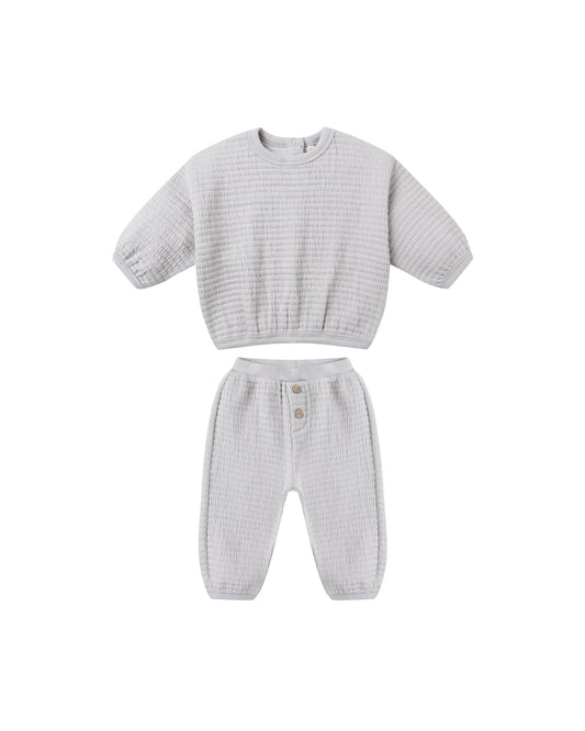 Frost Textured Sweat Set - Quincy Mae