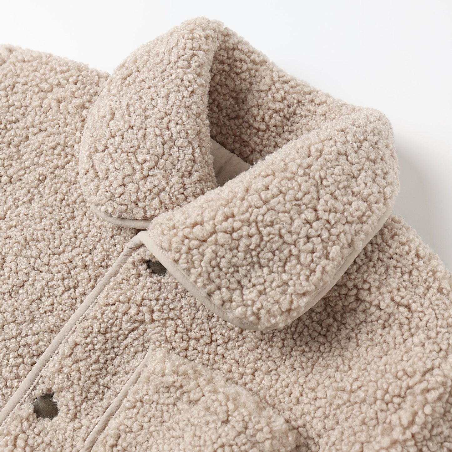 Oat Shearling Jumpsuit - Quincy Mae