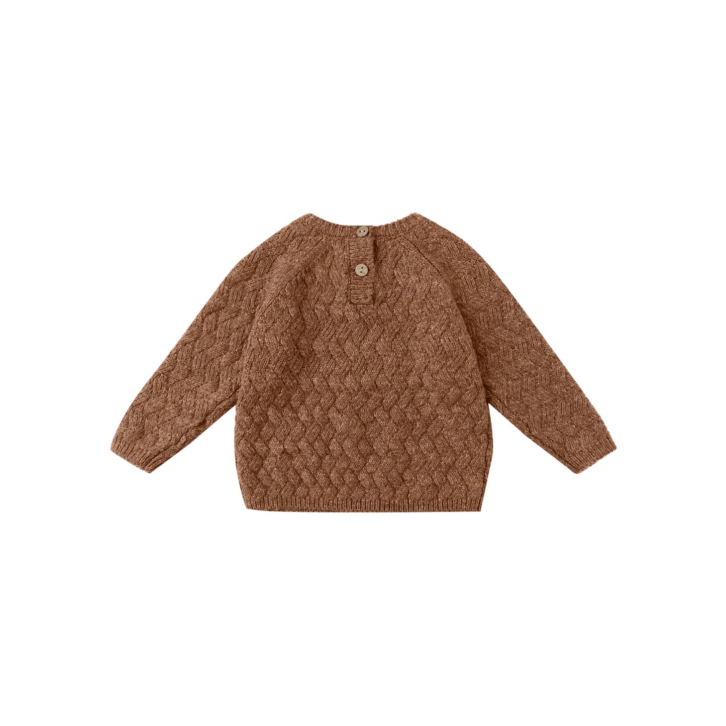 Heathered Cedar Knit Sweater - Quincy Mae