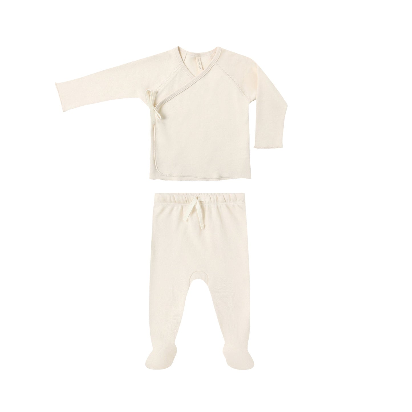 Natural Wrap Top + Pant - Quincy Mae