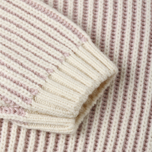 Lilac Relaxed Knit Sweater - Quincy Mae