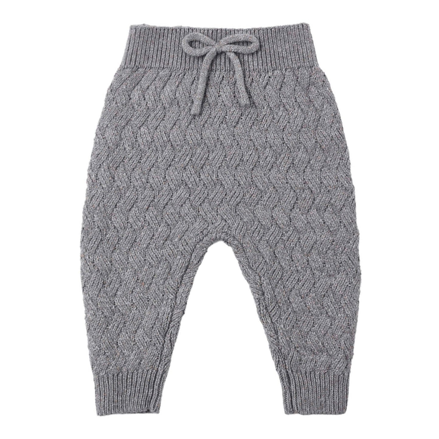 Heathered Slate Knit Pant - Quincy Mae