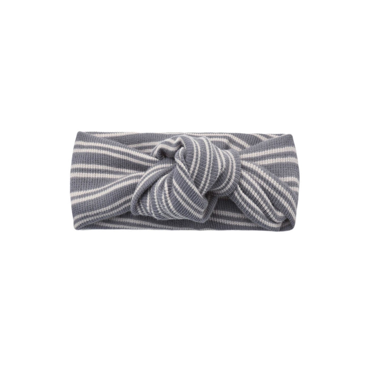 Slate Microstripe Knotted Headband - Quincy Mae